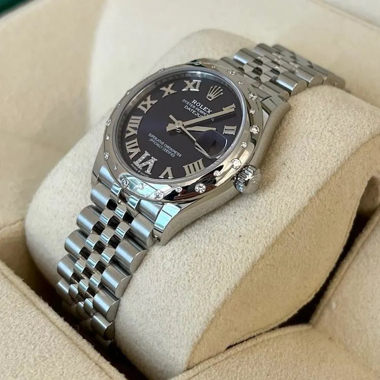 Rolex Datejust m278344-0027/0028 Aubergine Diamond Dial 31mm Oyster - Image 4