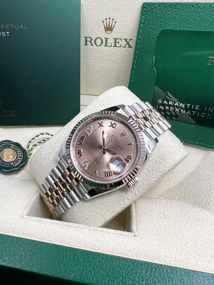 Rolex Datejust 36mm 126231 Rose Dial Oyster Bracelet - Image 10