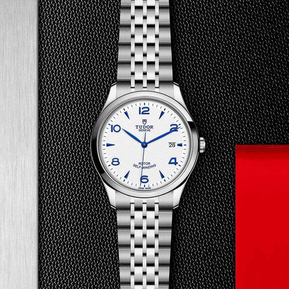 TUDOR 1926 41mm Opaline/Blue Arabic Dial Men's Automatic Bracelet Watch M91650-0005 - Image 3