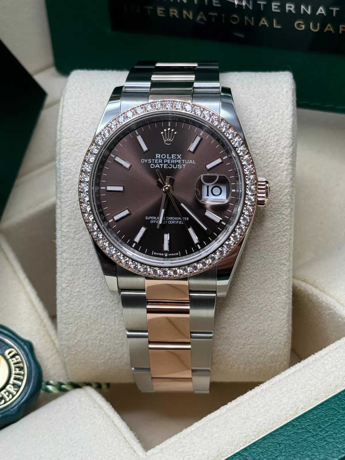 Rolex Datejust 36mm 126281 Chocolate Dial Oyster Bracelet - Image 9