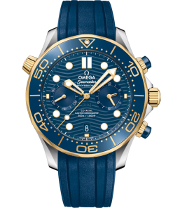 Omega Seamaster Diver 300M 44mm Blue Dial Stainless Steel and 18k Yellow Gold Strap 210.22.44.51.03.001