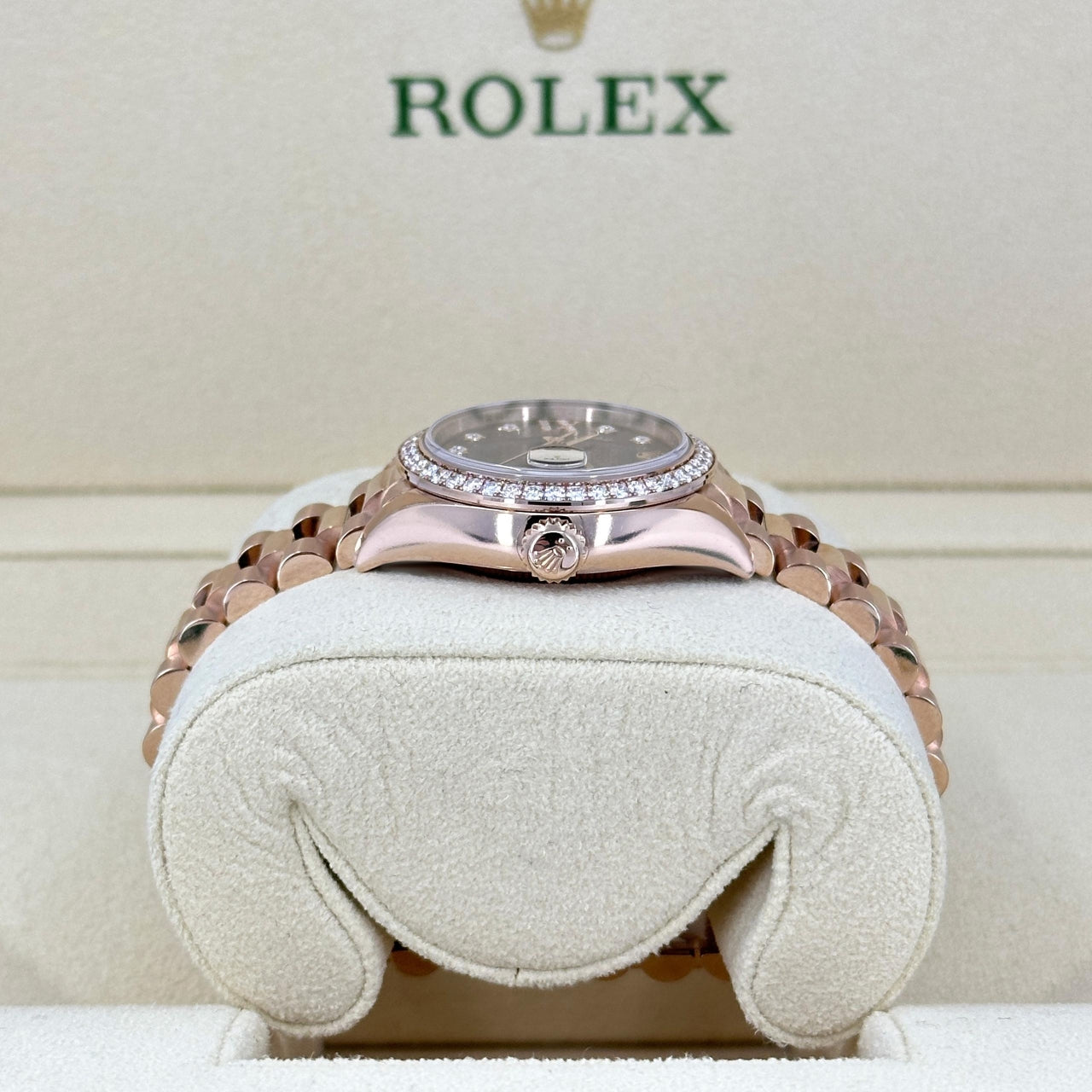 Rolex Lady-Datejust 28mm 279135RBR Chocolate Diamond Dial Jubilee Bracelet - Image 3