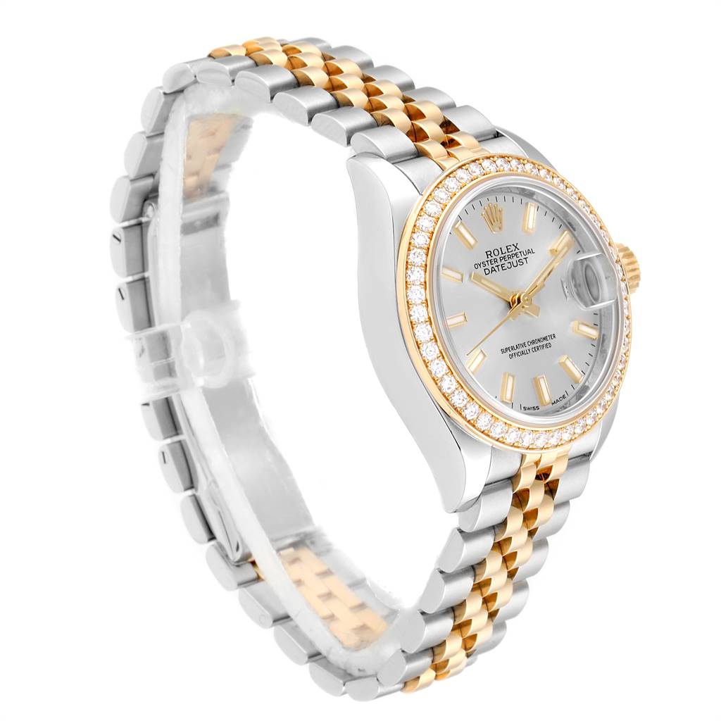 Rolex Lady-Datejust 28mm 279383RBR Silver Dial Yellow Rolesor Oyster Bracelet - Image 4