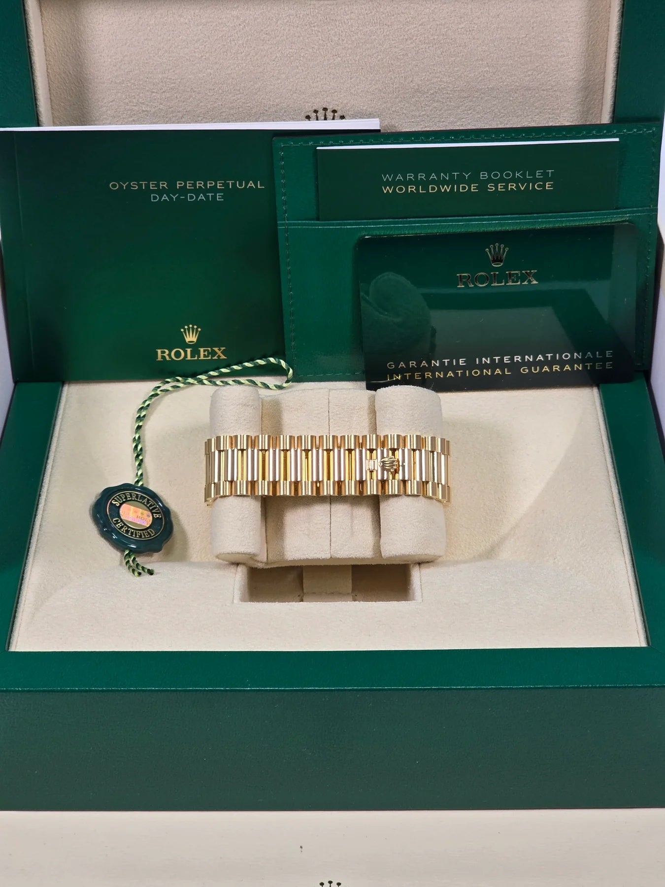 Rolex Day-Date President 40mm Yellow Gold Silver Index Dial - 228238 - Image 6