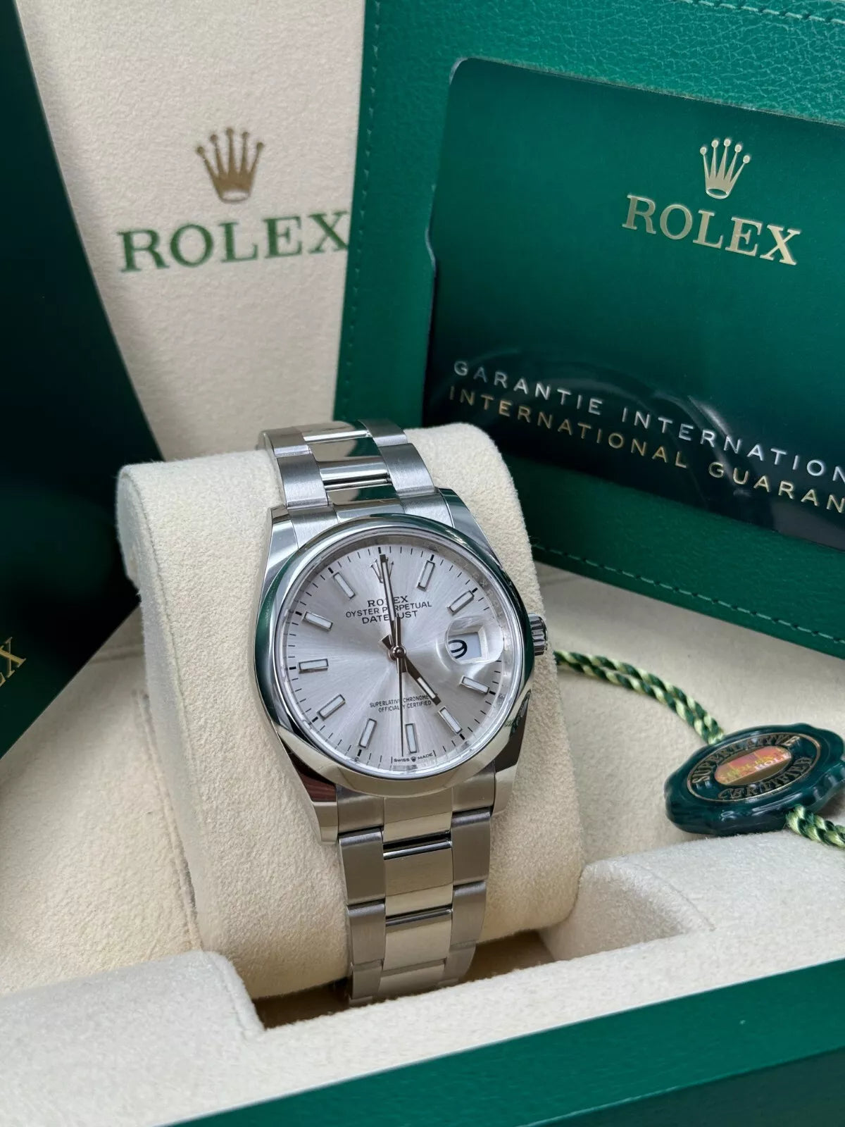 Rolex Datejust 36mm 126200 Oyster Perpetual Silver Dial Jubilee Stainless Steel - Image 6