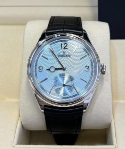 Alternative view of Rolex 1908 Platinum Ice Blue Dial Black Alligator Strap - 52506-0003