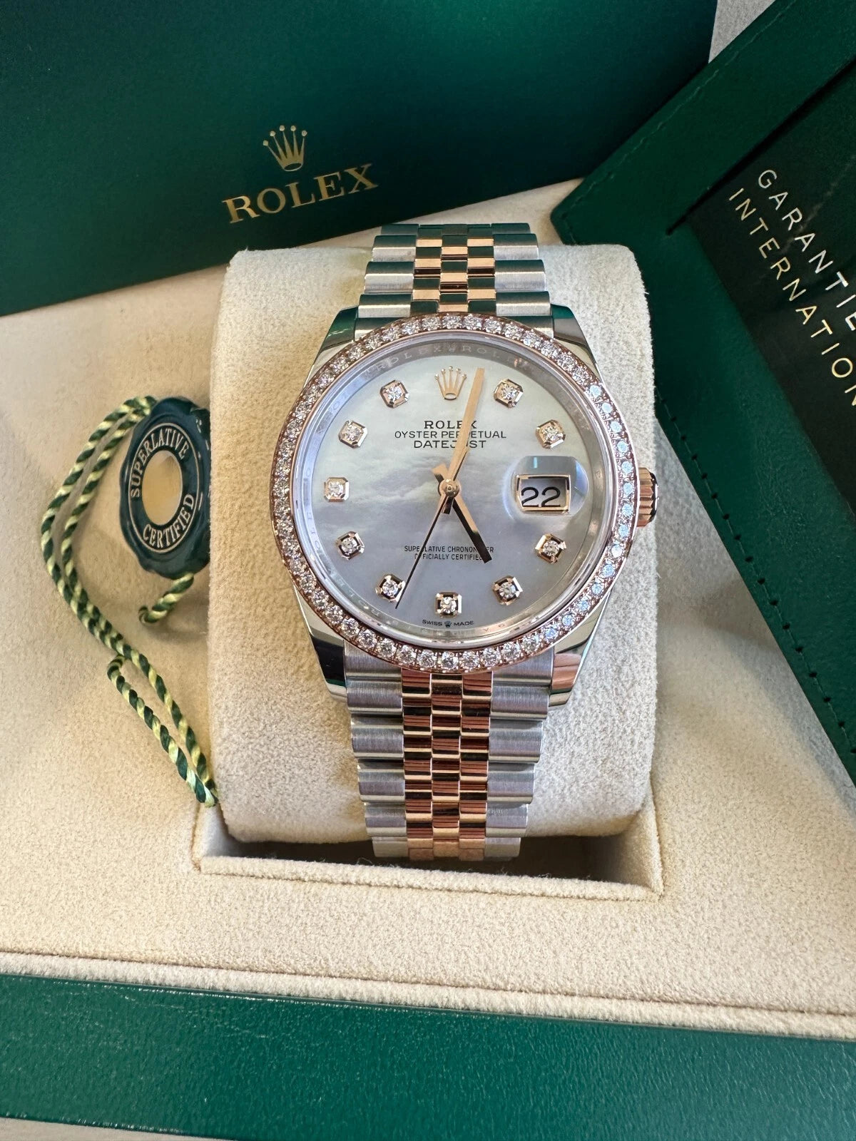 Rolex Datejust 36mm 126281 Mother-of-Pearl Dial Jubilee Bracelet - Image 12