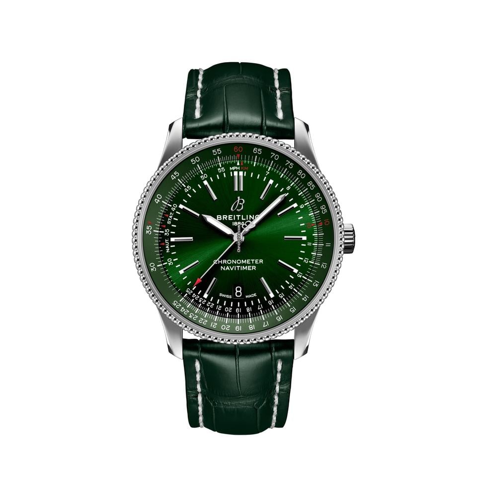 �?024 Hot Sale】Breitling Navitimer GREEN AMAZING DIAL