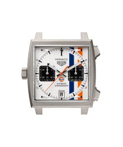 Alternative view of TAG Heuer Monaco Chronograph X Gulf 39mm Limited Edition Mens Watch White CAW218G.EB0393
