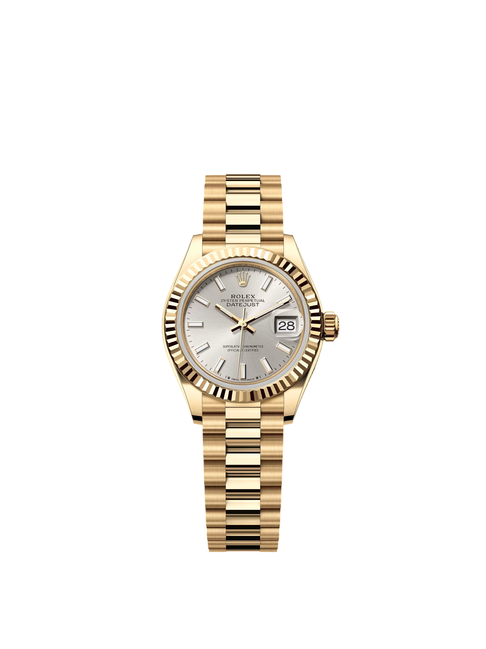 Rolex Lady-Datejust 28mm Silver Dial - Image 2