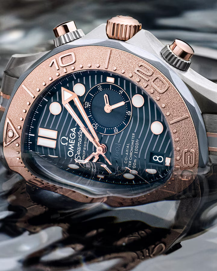 Omega Seamaster Diver 300M 44mm Blue Dial Titanium �?tantalum �?Sedna�?18k Rose Gold Bracelet 210.60.44.51.03.001 - Image 7