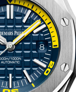 Alternative view of Audemars Piguet Offshore Diver Blue Dial 42mm 15710ST.OO.A027CA.01