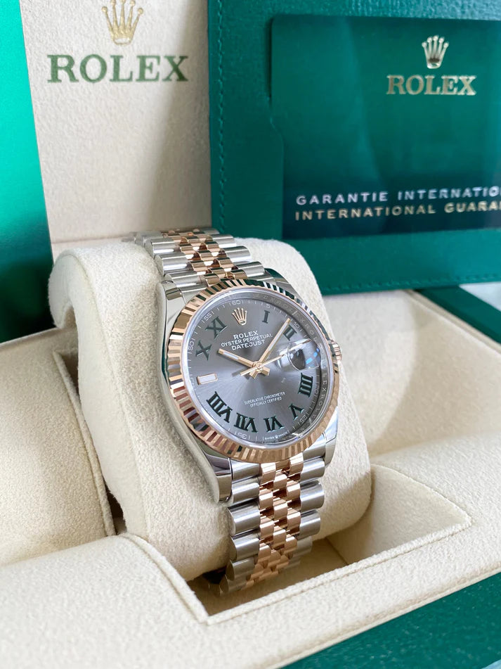 Rolex Datejust 36mm 126231 Slate Dial Oyster Bracelet Watch - Image 8