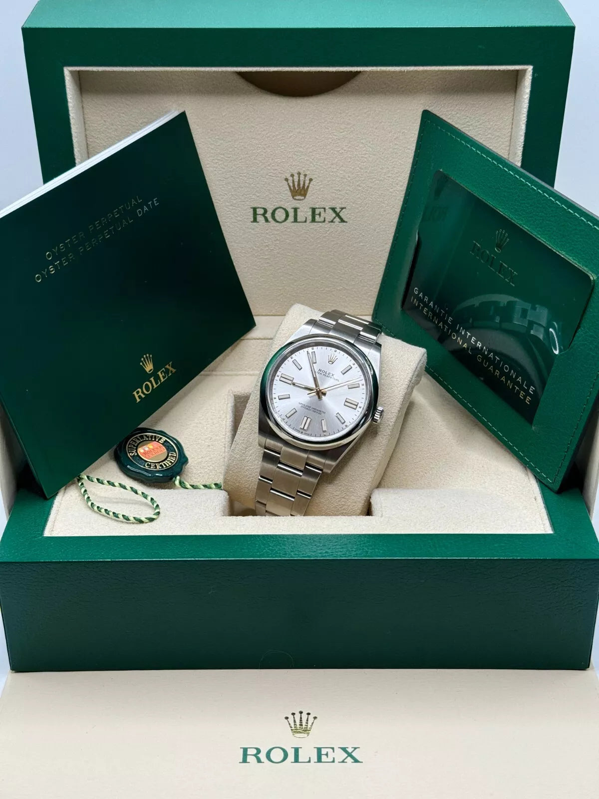 Rolex Oyster Perpetual 41mm 124300-0001 Stainless Steel Silver Index Dial Watch - Image 8