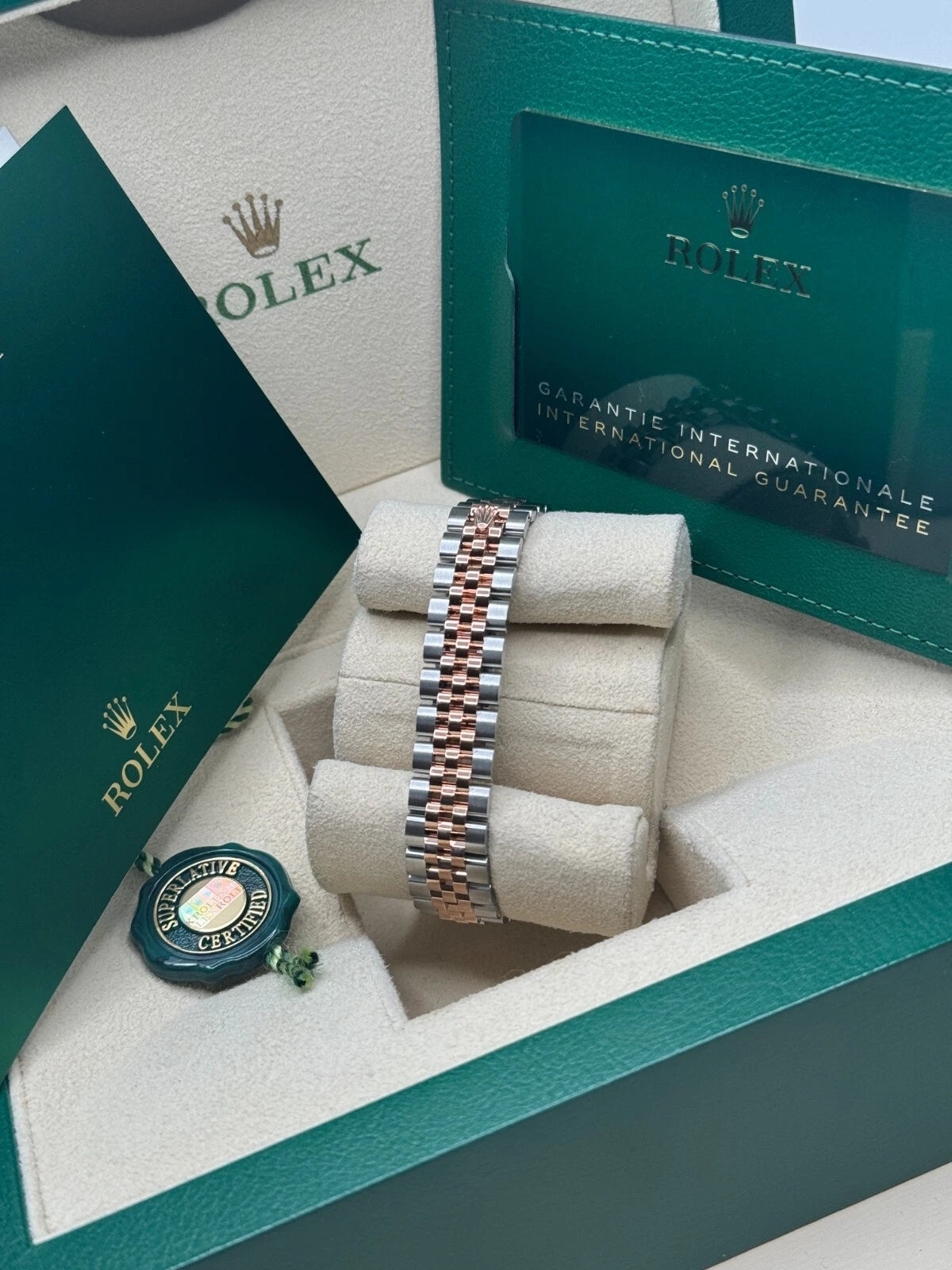 Rolex Lady-Datejust 28mm 279381RBR Mother-of-Pearl Diamond Dial Oyster Bracelet - Image 7