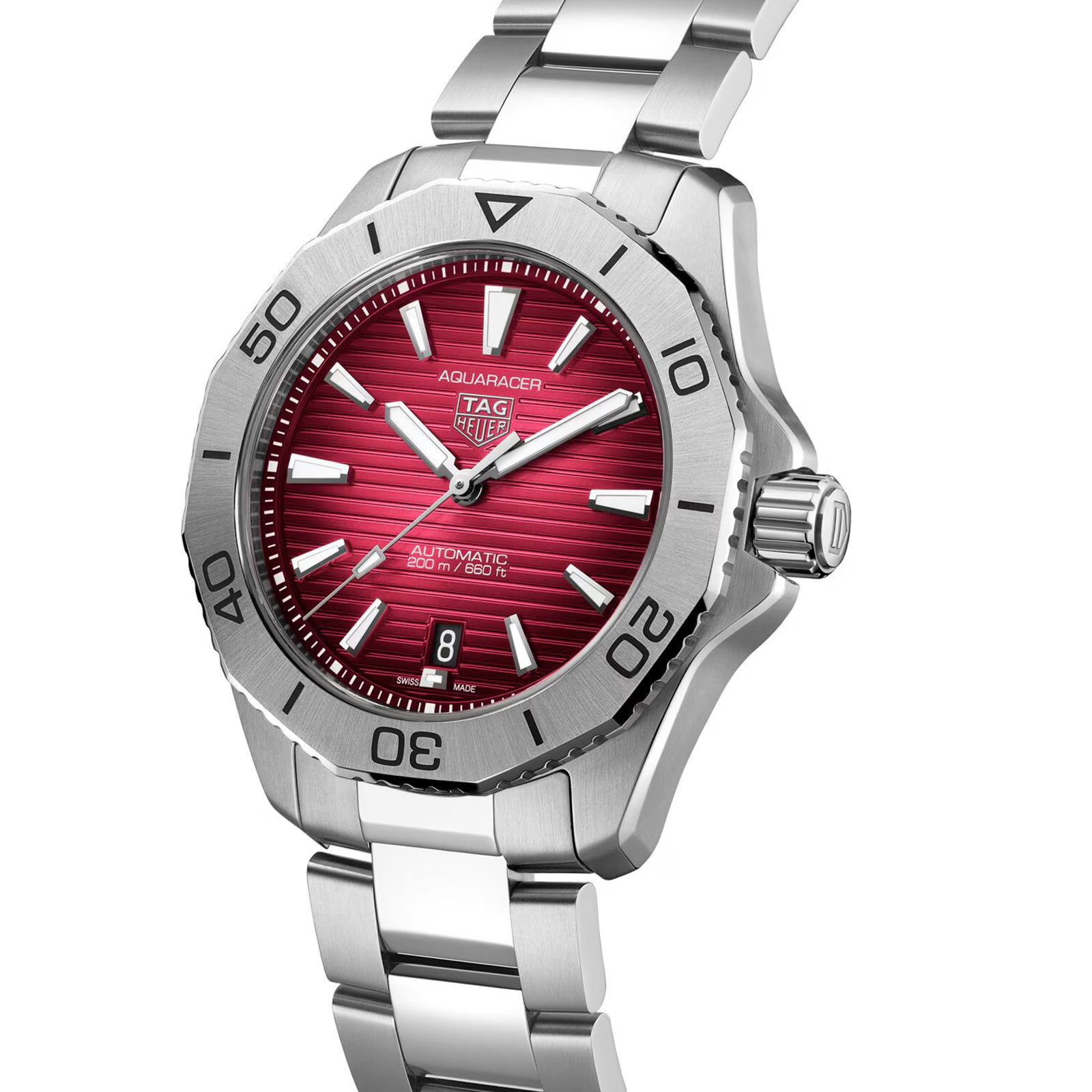 TAG Heuer Aquaracer Professional 200 40mm Mens Watch Red WBP2114.BA0627 - Image 5