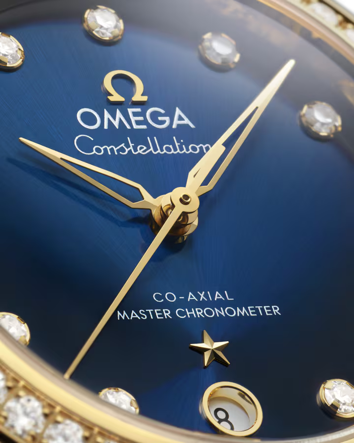 Omega Constellation 36mm Red Dial with Diamonds Stainless Steel and 18k Yellow Gold Strap 131.28.36.20.53.001 - Image 3