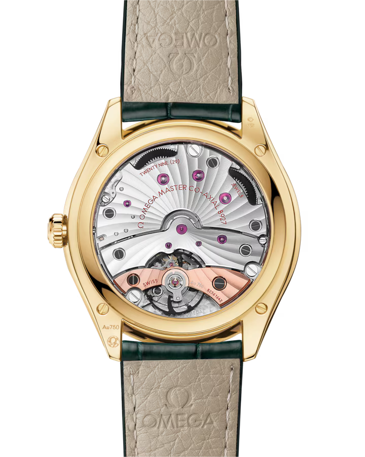 Omega De Ville Trésor 40mm Green Dial 18k Yellow Gold Strap 435.53.40.21.10.001 - Image 2