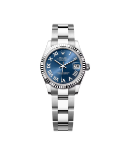 Rolex Datejust m278274-0033/0034 Bright Blue Dial 31mm Fluted Bezel Oyster Bracelet