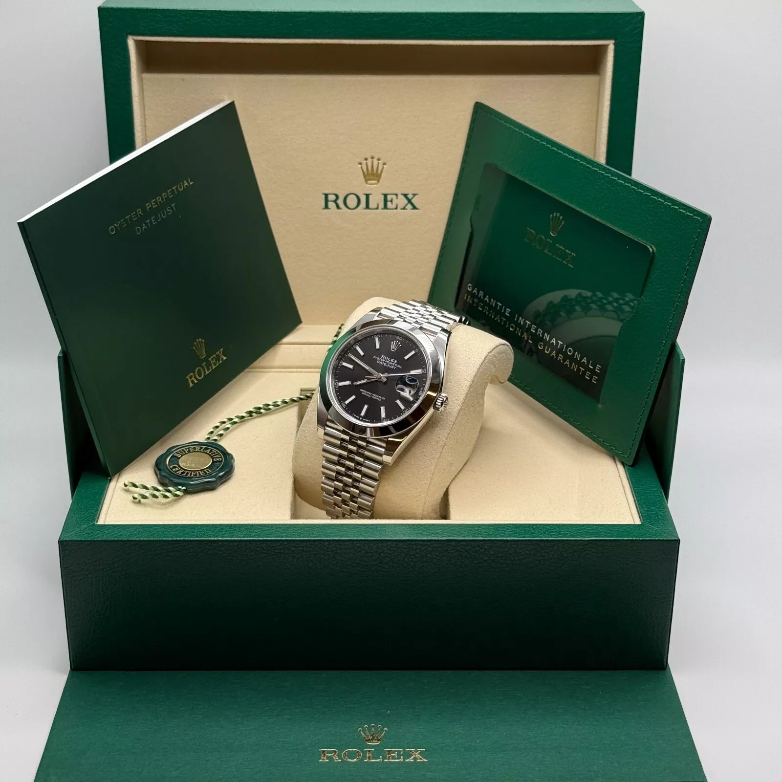 Rolex Datejust 41mm 126300 Black Index Oyster 41mm Stainless Steel Watch - Image 12
