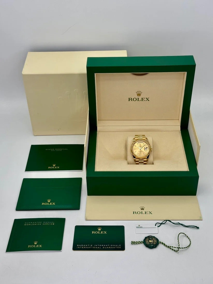 Rolex Day-Date President 40mm Yellow Gold Champagne Index Dial - 228238 - Image 7