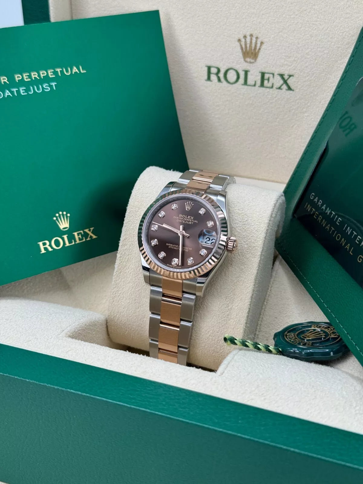 Rolex Datejust m278271-0027/0028 Chocolate 31mm Dial Oyster Bracelet Watch - Image 4