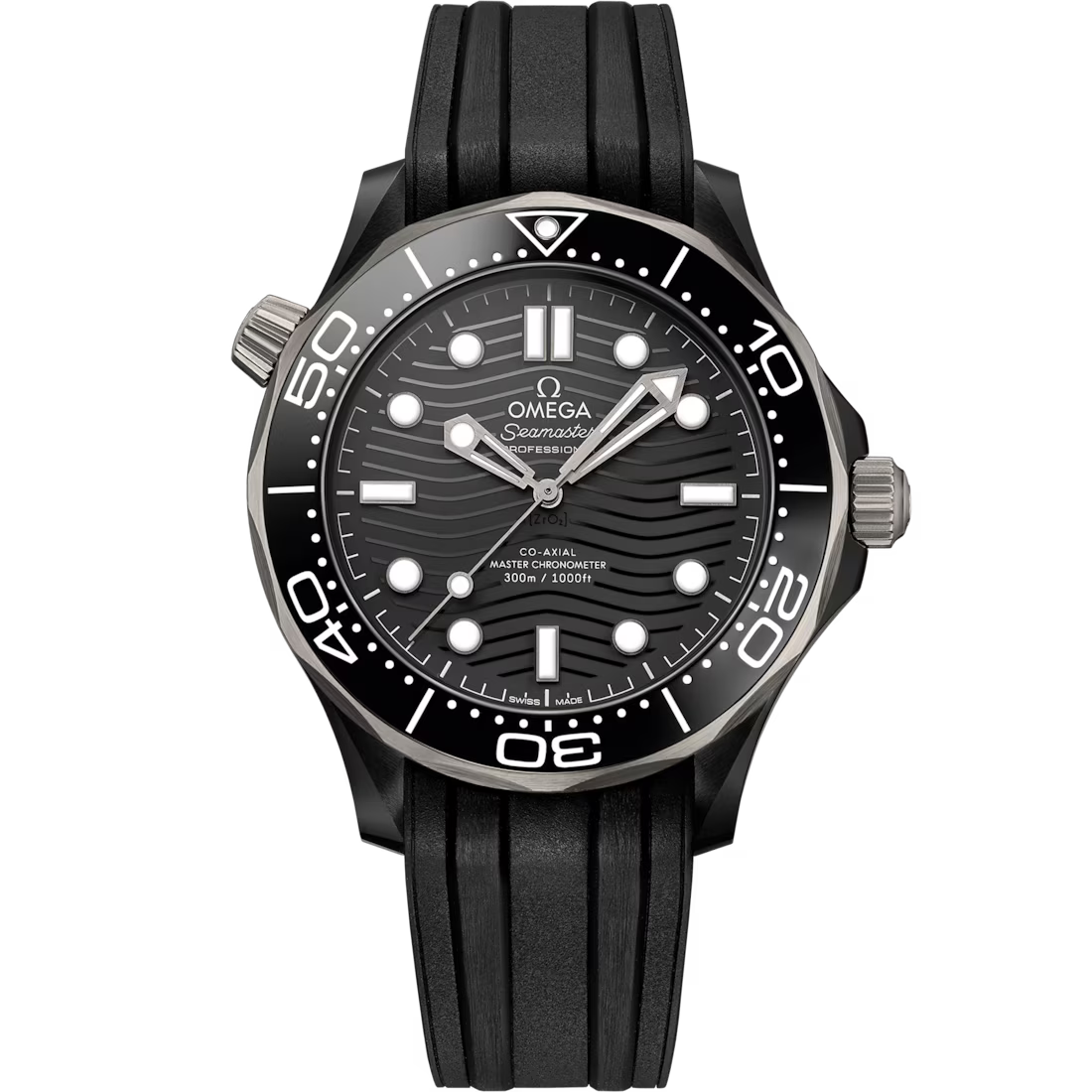 Omega Seamaster Diver 300M 43.5mm Black Dial Black ceramic Strap 210.92.44.20.01.001
