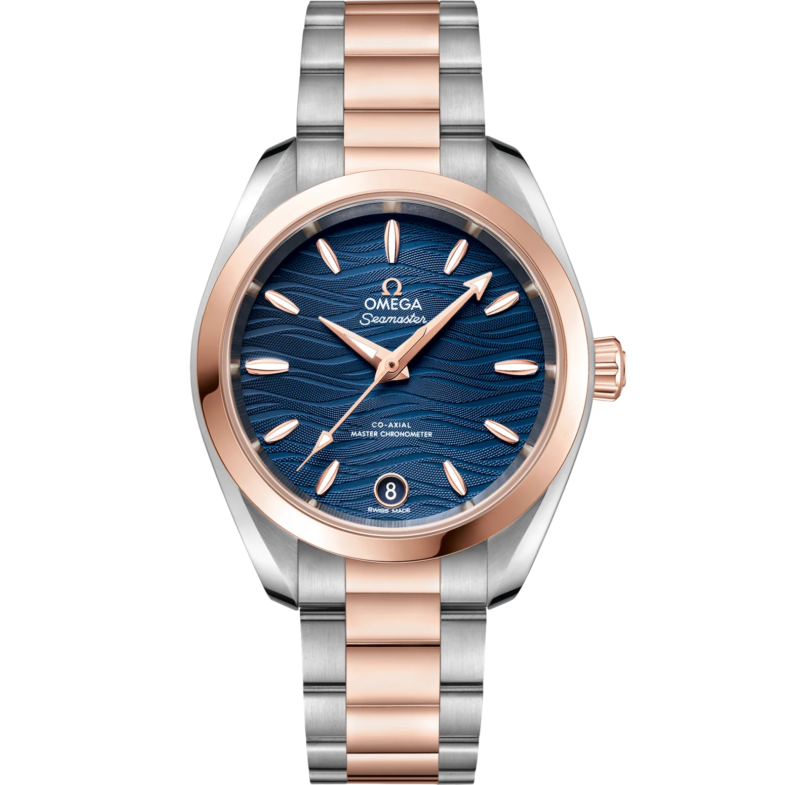 Omega Seamaster Aqua Terra 150M 34 mm Blue Dial Stainless Steel and Sedna�?18k Rose Gold Bracelet 220.20.34.20.03.001