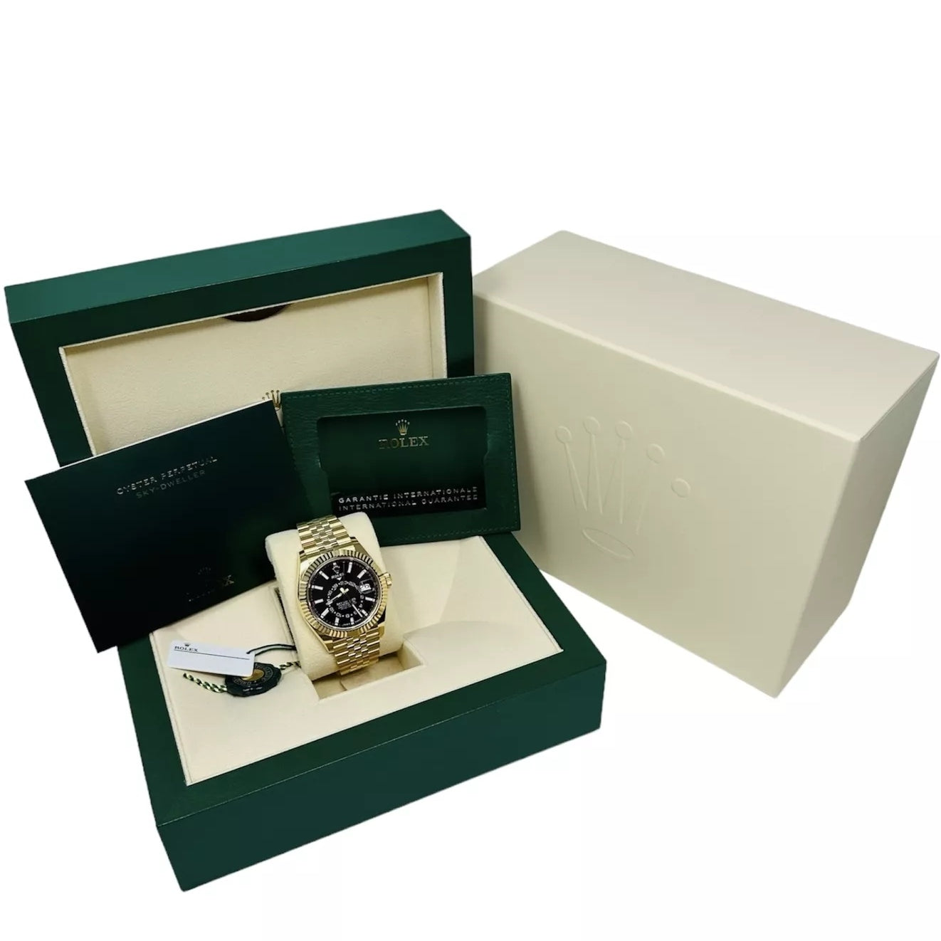 Rolex Sky-Dweller 42mm 336938-0005 Yellow Gold Black Dial Oyster - Image 6