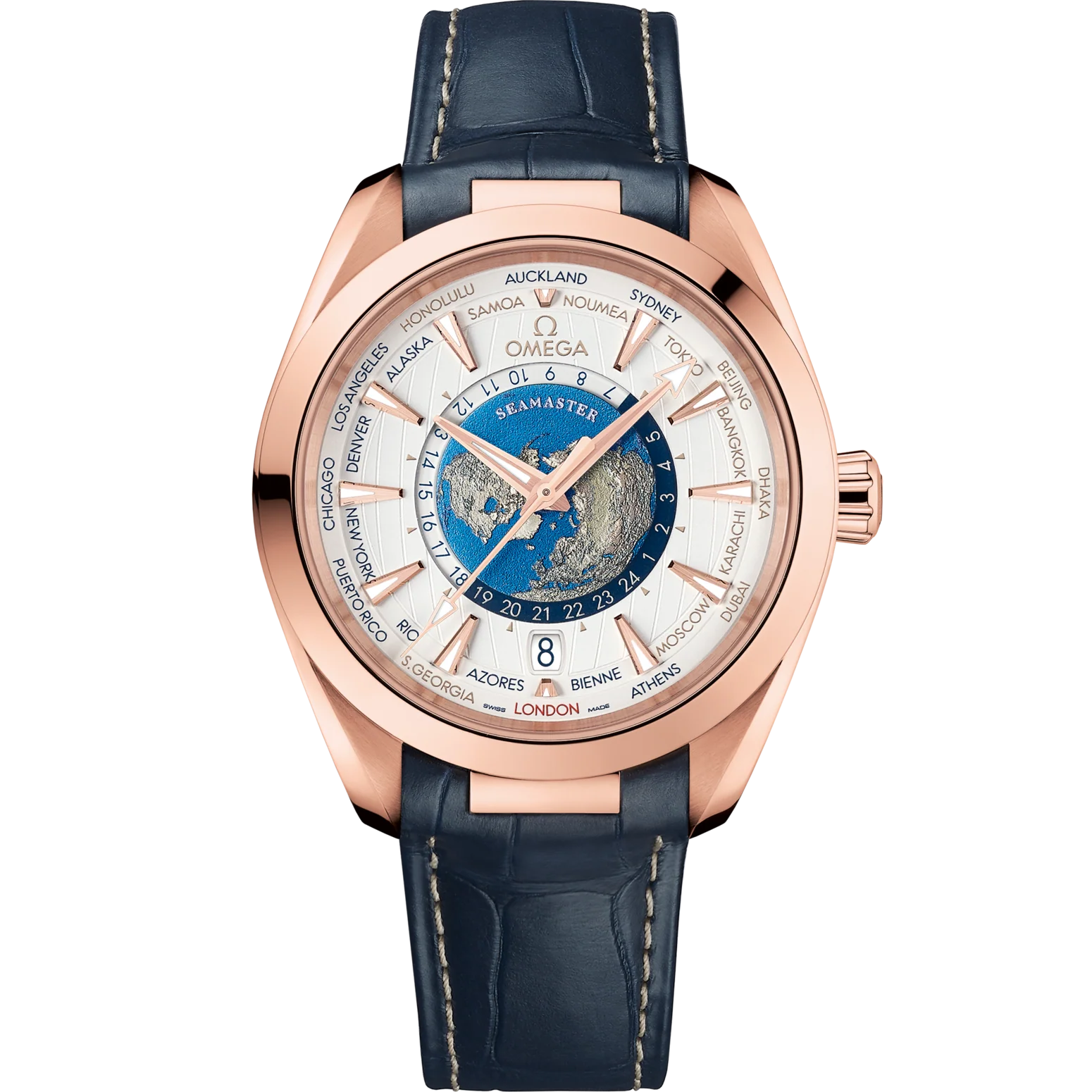 Omega Seamaster Aqua Terra 150M 43mm Silver Dial Sedna�?18k Rose Gold Strap 220.53.43.22.02.001