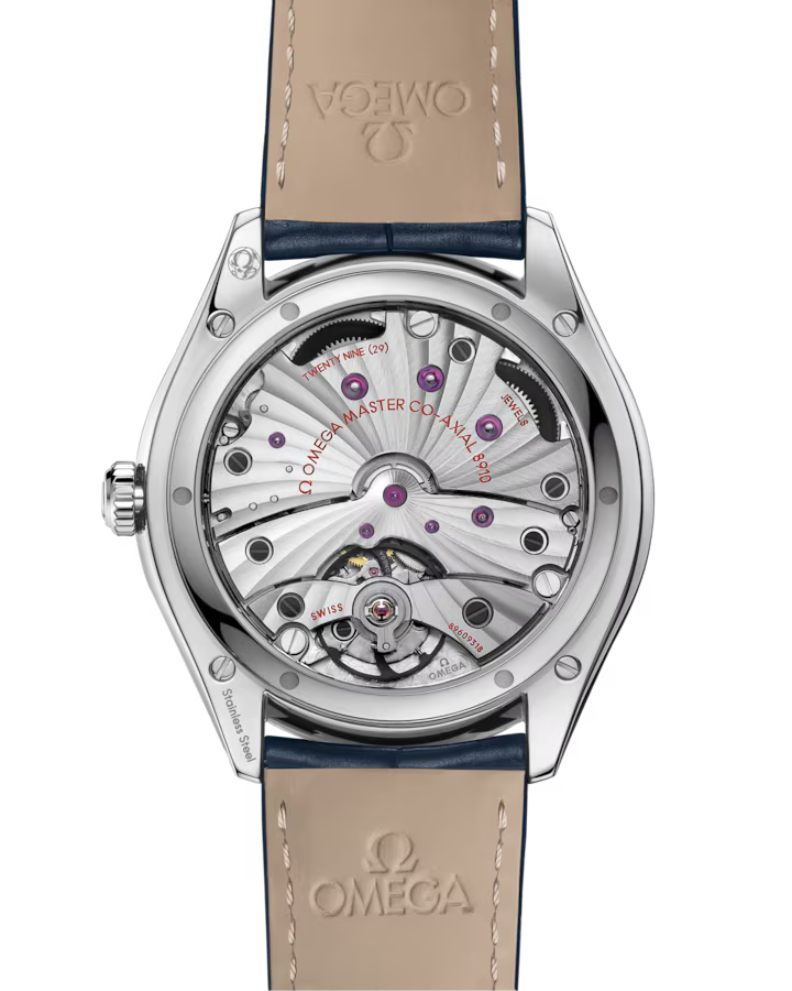 Omega De Ville Trésor 40mm Blue Dial with Diamonds Stainless Steel Strap 435.18.40.21.03.001 - Image 2