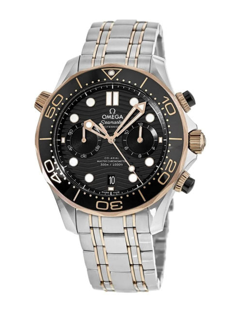 Omega Seamaster Diver 300M 44mm Black Dial Stainless Steel and Sedna�?18k Rose Gold Bracelet 210.20.44.51.01.001 - Image 4