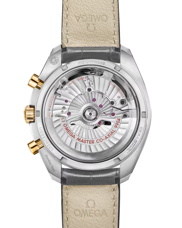 Omega Speedmaster Moonphase Grey Dial 44.25mm Stainless Steel 18k Yellow Gold Strap 304.23.44.52.06.001 - Image 2