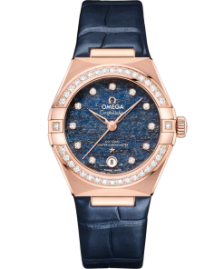 Omega Constellation Ladies' Selection 29mm Sedna�?gold on leather strap 131.58.29.20.99.006