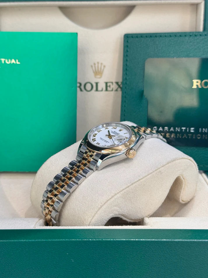 Rolex Lady-Datejust 28mm 279163 White Roman Dial Oyster Bracelet - Image 13