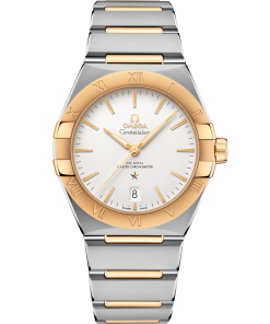 Omega Constellation Gents' Selection 39mm Silver Dial Stainless Steel and Sedna�?18k Yellow Gold Bracelet 131.20.39.20.02.002
