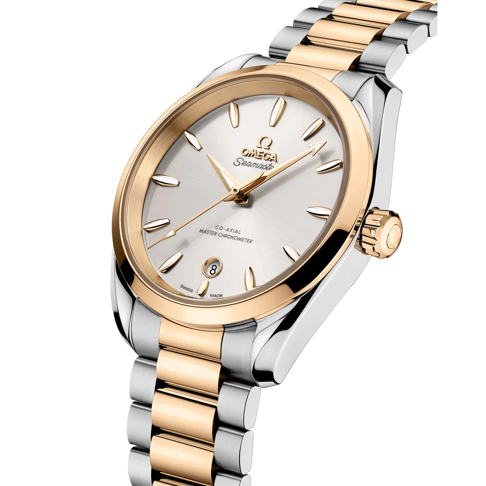 Omega Seamaster Aqua Terra Shades 34 mm Green Dial Stainless Steel and Moonshine�?18k Yellow Gold Bracelet 220.20.34.20.10.002 - Image 4