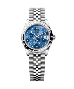 Rolex Datejust m278344-0037/0038 Blue Floral Motif Dial 31mm Oyster