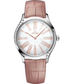 Omega De Ville Trésor 36 mm White Dial with Diamonds Stainless Steel Strap 428.18.36.60.05.002