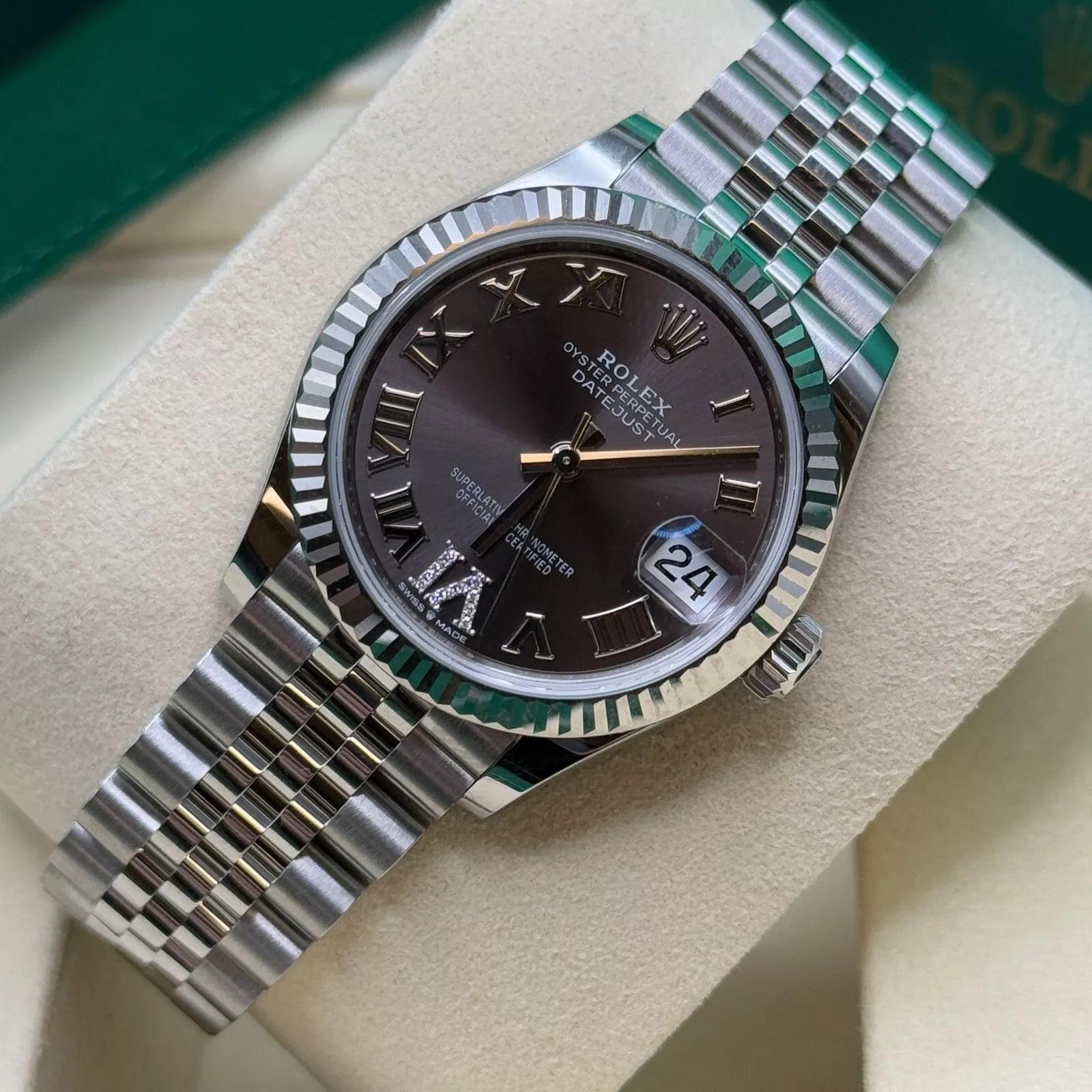 Rolex Datejust m278274-0027/0028 Dark Grey 31mm Dial Oyster Watch - Image 9
