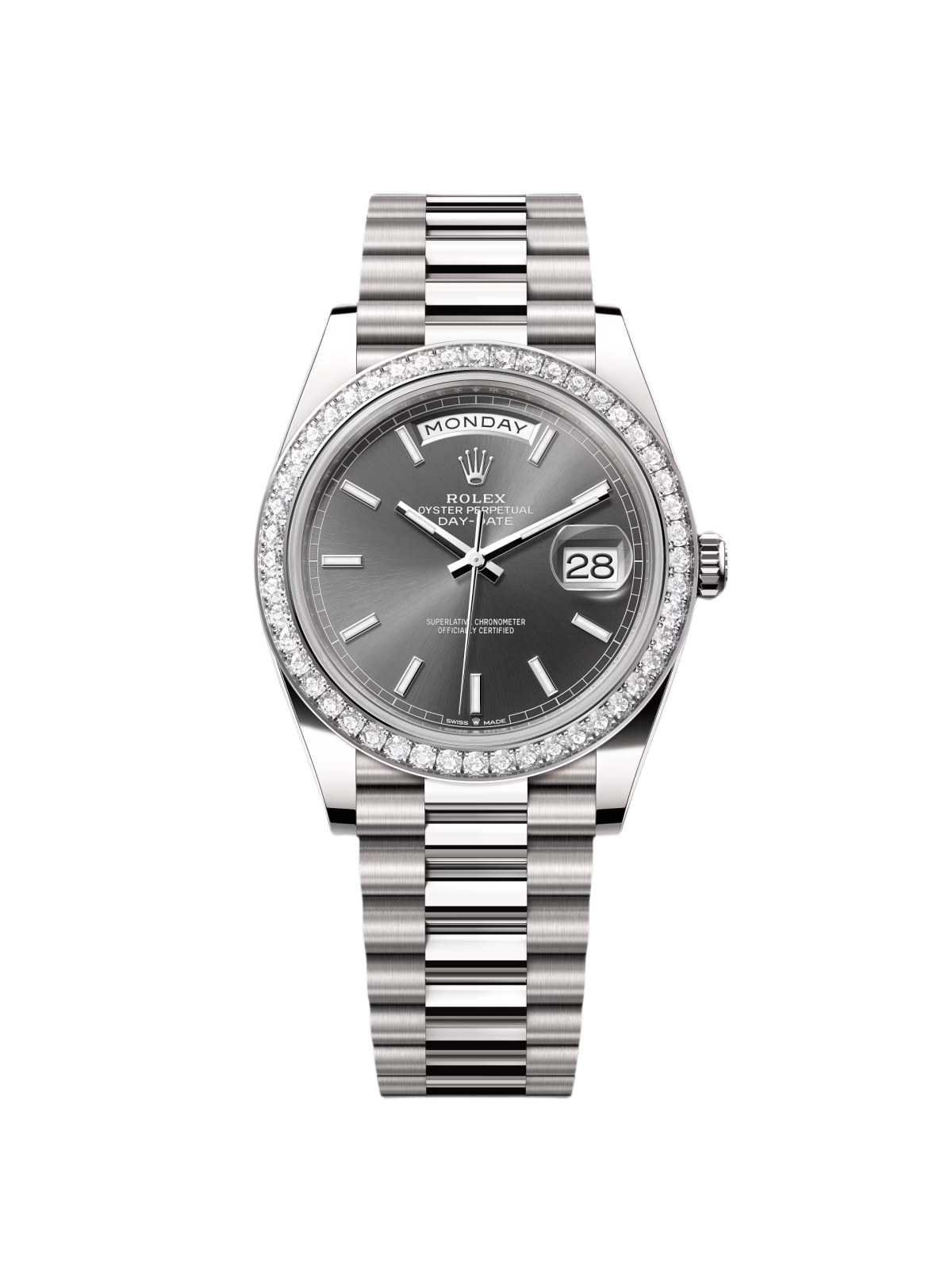 Rolex Day-Date 40mm 228349RBR-0041 Slate Dial President Bracelet