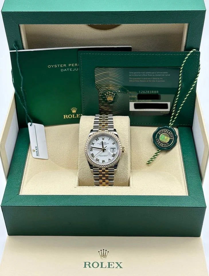Rolex Datejust 36mm 126283 White Dial Jubilee Bracelet Watch - Image 7