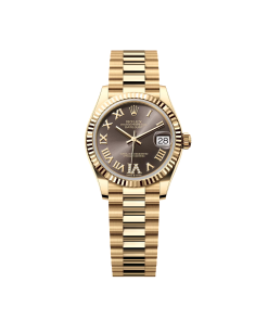 Rolex Datejust m278278-0032 Dark Grey 31mm Dial President Bracelet Watch