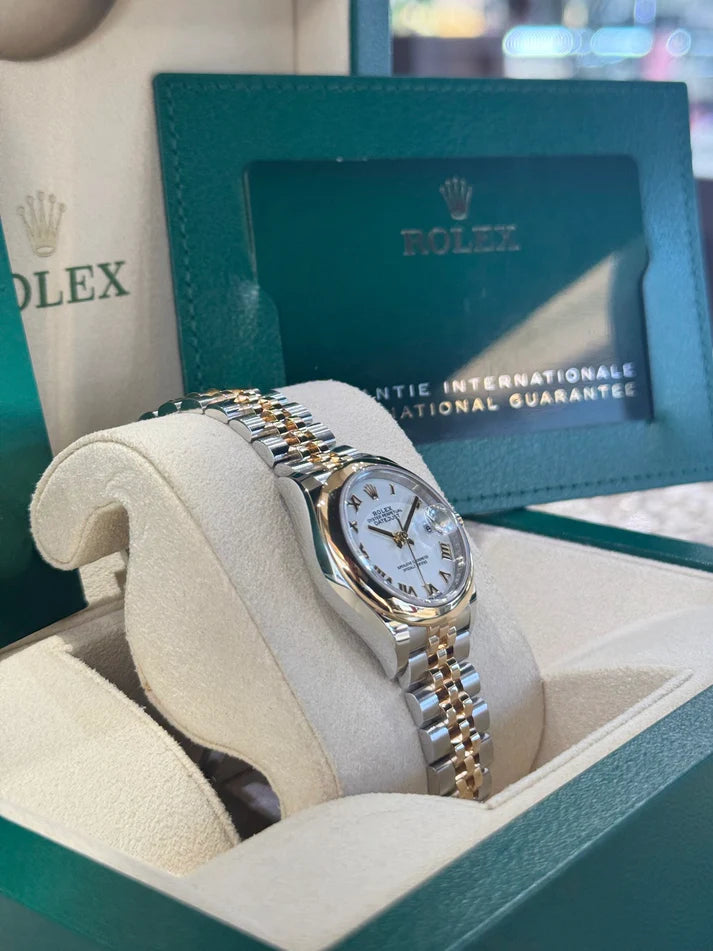 Rolex Lady-Datejust 28mm 279163 White Roman Dial Oyster Bracelet - Image 8
