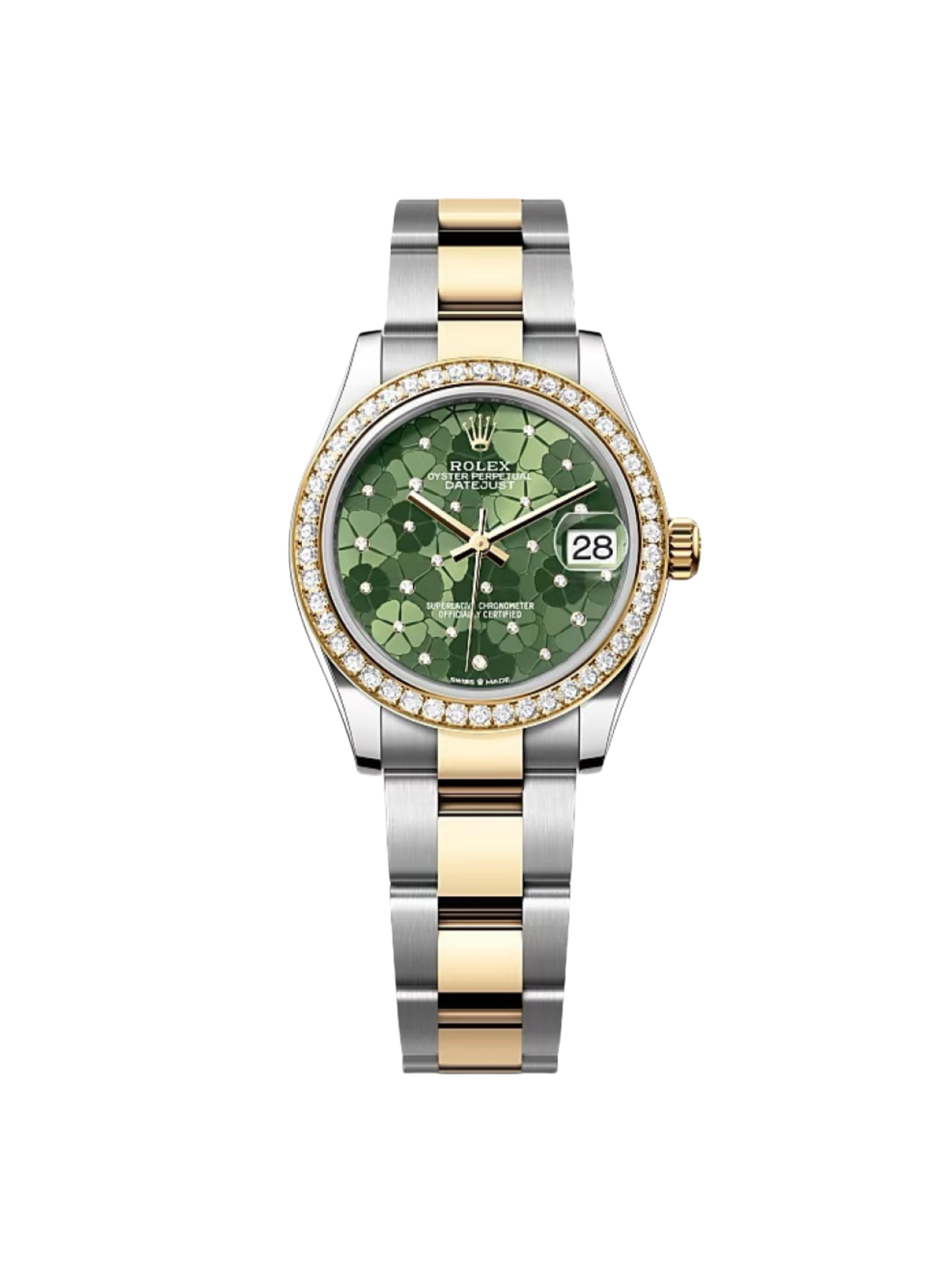 Rolex Datejust m278383-0031/0032 31mm Green Floral Dial Oyster Bracelet - Image 2