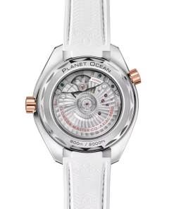 Alternative view of Omega Seamaster Planet Ocean 600M 39.5mm White Dial Stainless Steel and Sedna�?18k Rose Gold Strap 215.23.40.20.04.001
