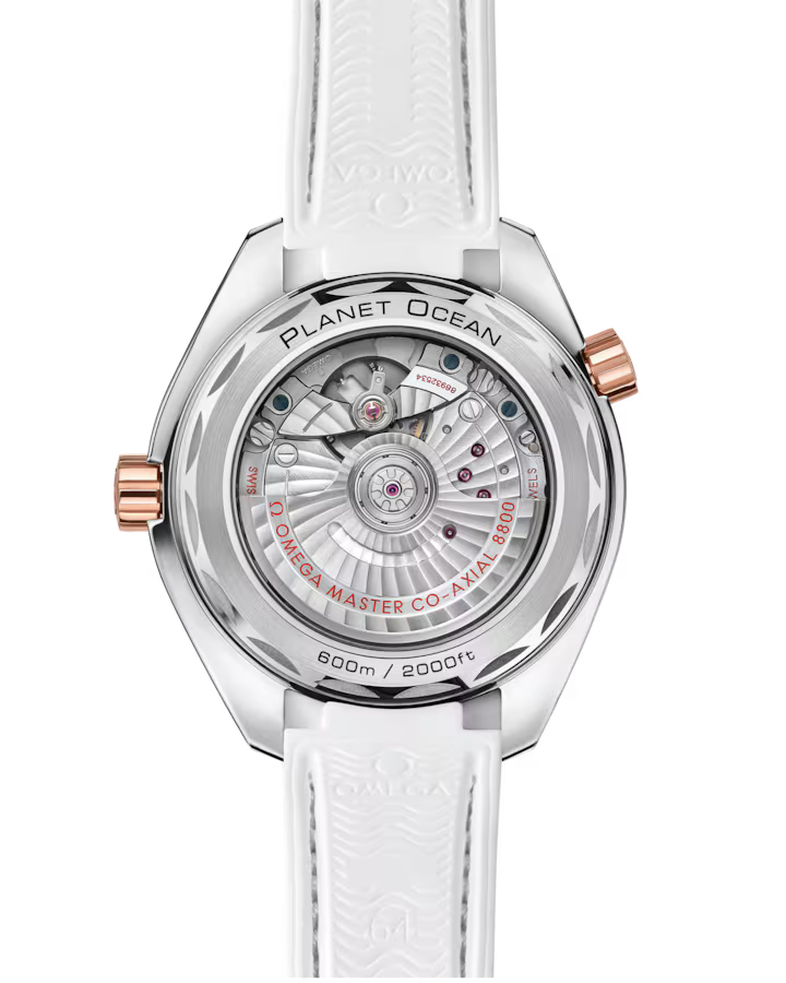 Omega Seamaster Planet Ocean 600M 39.5mm White Dial Stainless Steel and Sedna�?18k Rose Gold Strap 215.23.40.20.04.001 - Image 2