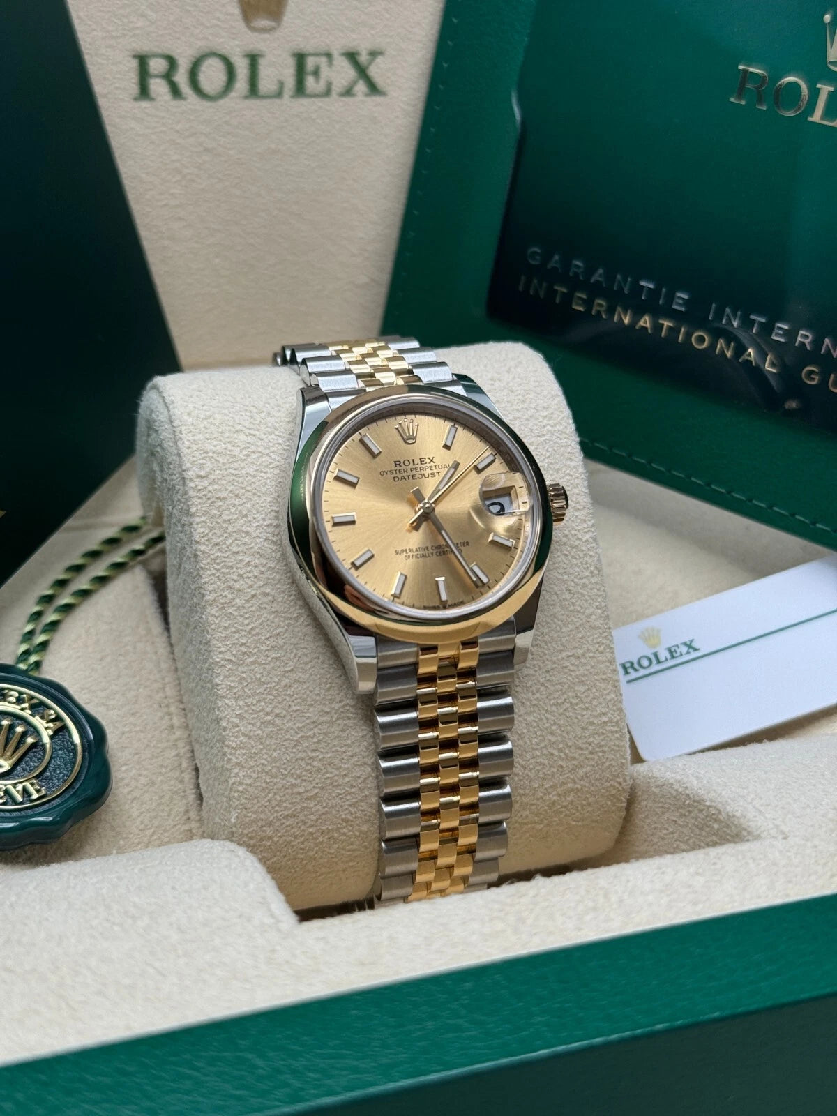 Rolex Datejust m278243-0013/0014 31mm Champagne Dial Yellow Rolesor Oyster Watch - Image 12