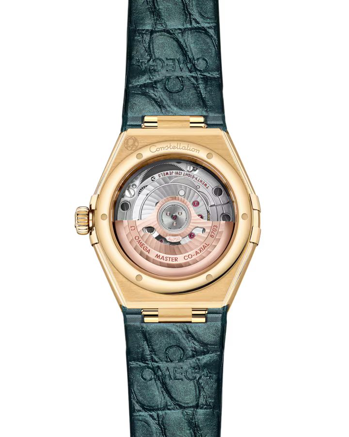 Omega Constellation Ladies' Selection 29mm yellow gold on leather strap 131.58.29.20.99.002 - Image 2