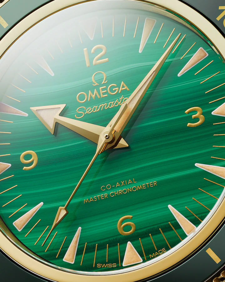 Omega Seamaster 300 41mm Green Dial 18k Yellow Gold Strap 234.63.41.21.99.001 - Image 3